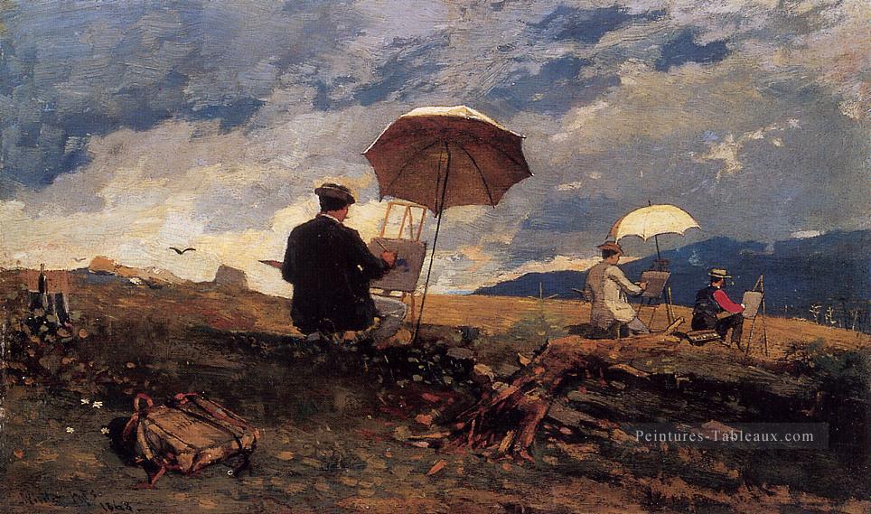 artistes Croquis dans les Blanc Montagnes réalisme peintre Winslow Homer Peintures à l'huile